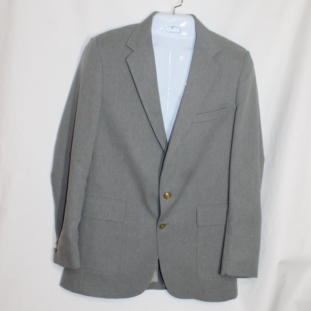 LEVI STRAUSS & CO TAILORED CLASSICS Light Gray Single Breasted Blazer Size 40L